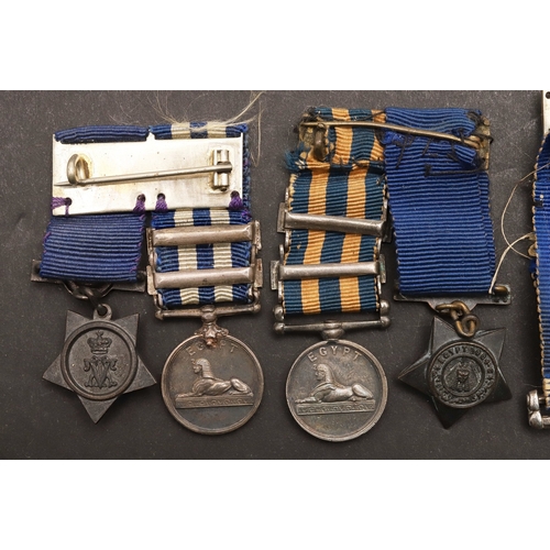 847 - A TWO CLASP EGYPT PAIR TO THE SOUTH STAFFORDSHIRE REGIMENT. A pair comprising Egypt medal with rever... 