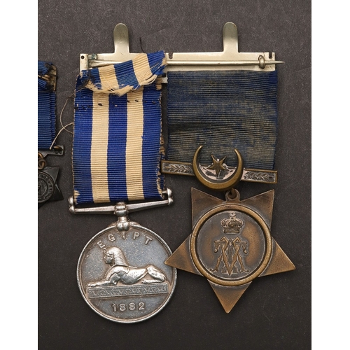 847 - A TWO CLASP EGYPT PAIR TO THE SOUTH STAFFORDSHIRE REGIMENT. A pair comprising Egypt medal with rever... 