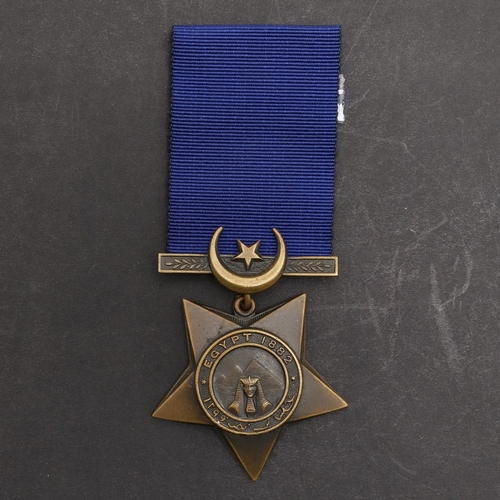 849 - AN EGYPT 1882 PAIR WITH ALEXANDRIA CLASP TO H.M.S. TEMERAIRE. An Egypt 1882 Medal with dated reverse... 