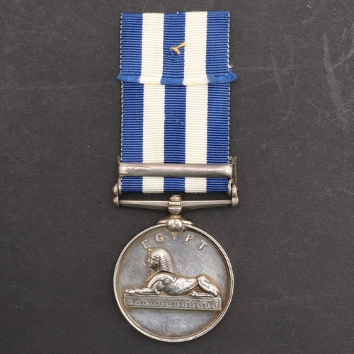 850 - AN EGYPT MEDAL WITH SUAKIN 1885 CLASP TO H.M.S. CONDOR. An Egypt Medal 1882-89 medal, undated revers... 