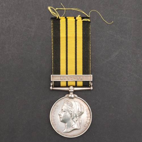 852 - AN EAST AND WEST AFRICA MEDAL WITH 1897-98 CLASP TO THE GOLD COAST CONSTABULARY. An East and West Af... 