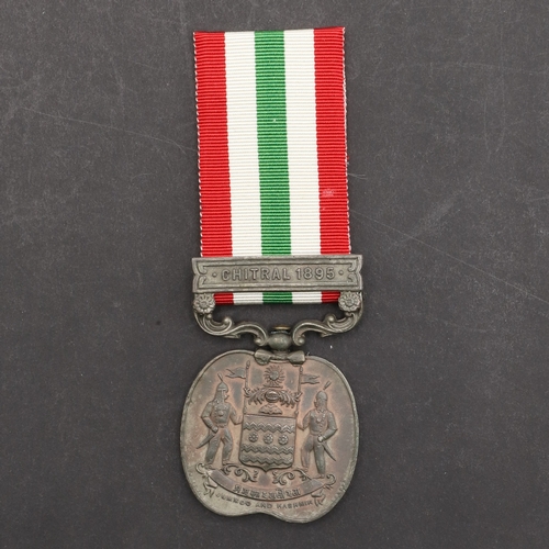 859 - A JUMMOO AND KASHMIR MEDAL 1895 WITH CHITRAL 1895 CLASP TO THE 6th KASHMIR LIGHT INFANTRY. A Jummoo ... 