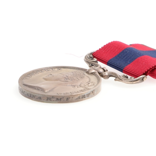 920 - A VICTORIAN MERITORIOUS SERVICE MEDAL TO THE MALTA FENCIBLE ARTILLERY. A Victorian Meritorious Servi... 