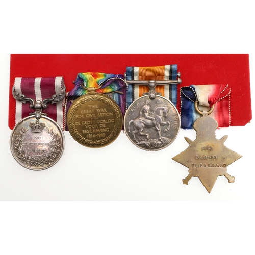 957 - A FIRST WORLD WAR MERITORIOUS SERVICE GROUP OF FOUR TO THE SOUTH AFRICAN MEDICAL CORPS. A group of f... 