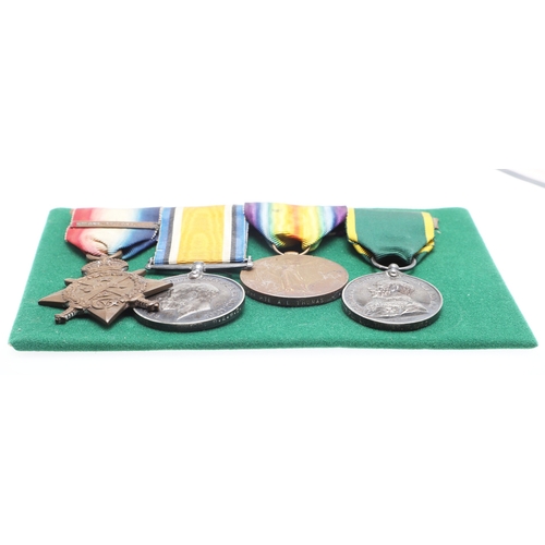 966 - A FIRST WORLD WAR GROUP OF FOUR TO THE ROYAL ARMY MEDICAL CORPS. A Great War group of four comprisin... 