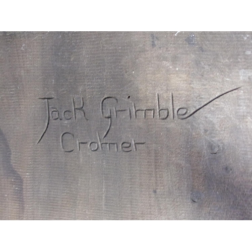 3 - JACK GRIMBLE, CROMER, PR. OAK CARVER CHAIRS
