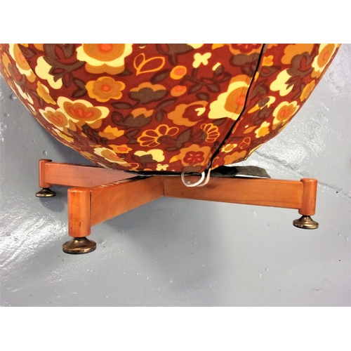 35 - TRADE ONLY, RETRO EGG CHAIR AND 2 RETRO FIBREGLASS SHELL CHAIRS