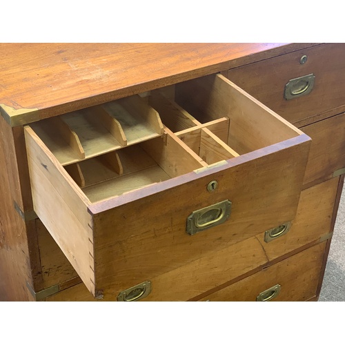 31 - MILITARY CHEST OF DRAWERS BY ROSS AND CO DUBLIN