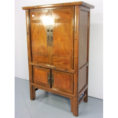 15 - CHINESE CABINET POSSIBLY PADOUK WOOD