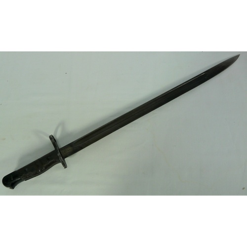 263 - WW1 REMINGTON BAYONET. BRITISH MILITARY MARKED & DATED 1913