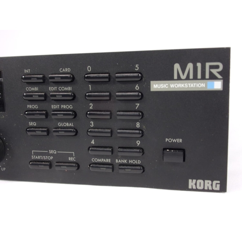 334 - KORG M1R MUSIC WORKSTATION, WITH MANUAL