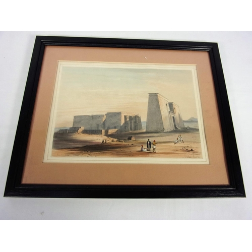 355 - EGYPTIAN PRINTS J H ALLEN GUERFY HASSAN NUBIA 12 X8.5 INS., EL DAKKA TEMPLE VIEW 12 X 8.5 INS & VIEW... 