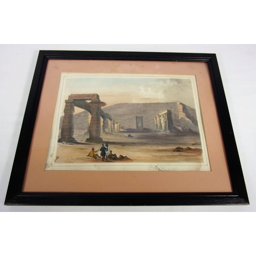 355 - EGYPTIAN PRINTS J H ALLEN GUERFY HASSAN NUBIA 12 X8.5 INS., EL DAKKA TEMPLE VIEW 12 X 8.5 INS & VIEW... 