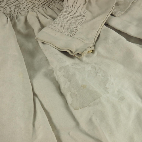 391 - VICTORIAN HEAVY COTTON FARMER'S SMOCK