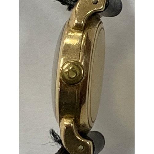 539 - LADIES GOLD OMEGA WRIST WATCH