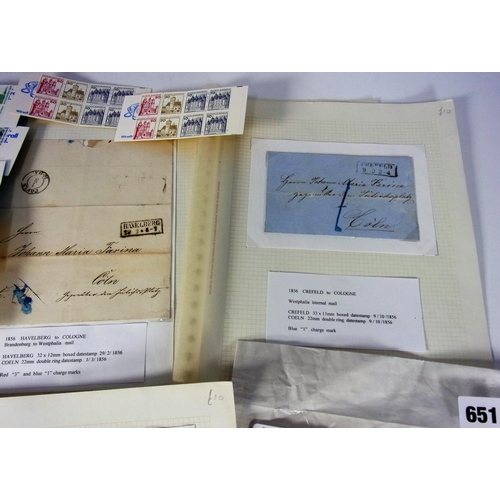 651 - STAMPS, GERMANY.  1980S  1990S.  12 EAST GERMAN STAMP BOOKLETS WITH 12 WEST GERMAN STAMP BOOKLETS, ... 