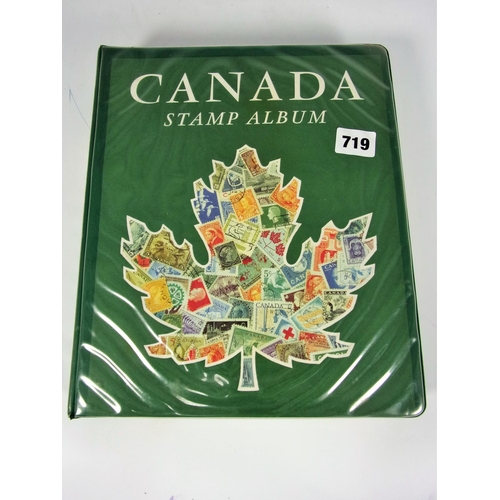 719 - STAMPS : GREEN SG RING ALBUM, CANADA