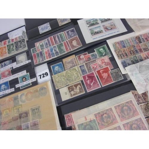 729 - GERMANY EARLY RANGE IN PACKETS AND STOCKCARDS MINT AND USED, NOTED 3 X SG 1076, SG 1072 (U) CAT £120... 