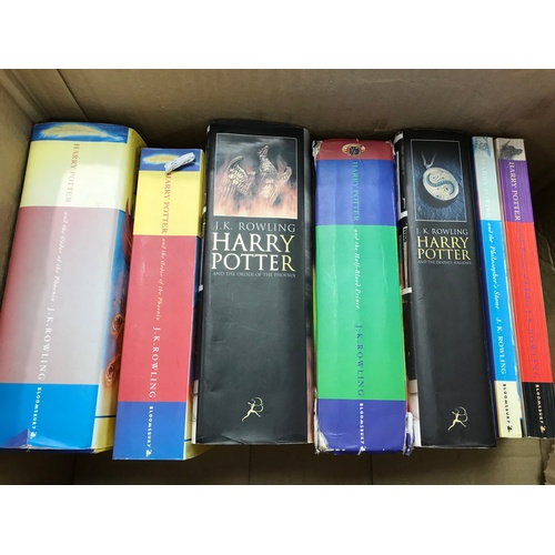 50 - HARRY POTTER , FIRST EDITIONS AND PAPERBACKS ; ORDER OF THE PHOENIX 2003 FE WITH DUST JACKET, PRISON... 