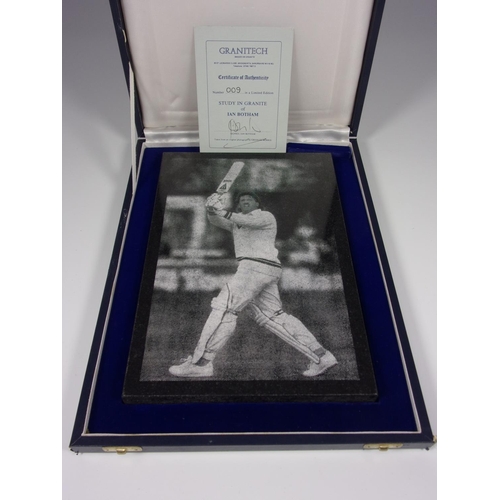 114 - EX DUNCAN FEARNLEY PRIVATE COLLECTION IAN BOTHAM  LIMITED EDITION DEPICTION OF IAN IN ACTION ON GRA... 