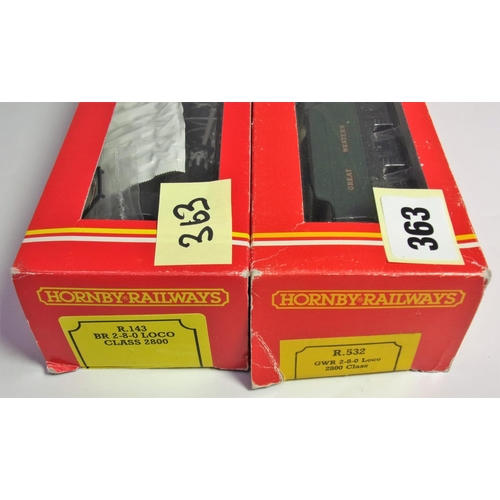 363 - HORNBY R143 GWR/BR 2-8-0 LOCO CLASS 2800 NUMBER 2857 IN BR BLACK LIVERY BOXED WITH INSTRUCTIONS AND ... 