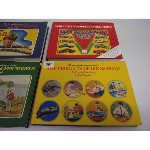 381 - BOOKS : HORNBY COMPANION SERIES VOL 1 PRODUCTS OF BINNS ROAD, VOL 2 MECCANO SUPER MODELS, VOL 3 HORN... 