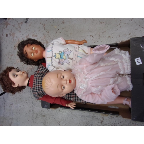 413 - 3 LARGE SIZE DOLLS INCLUDING A KADR ADVISED B3250