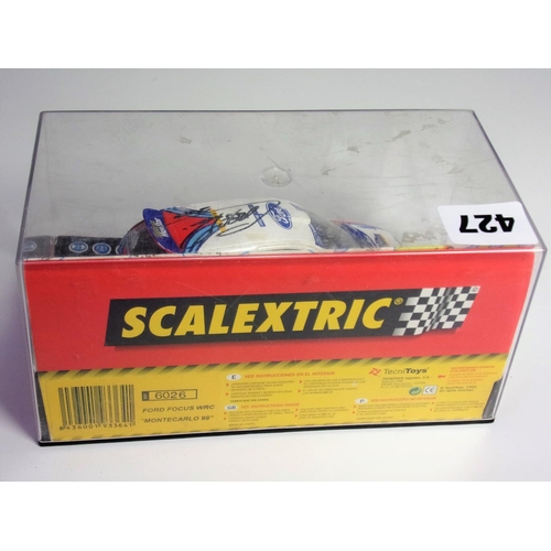 427 - SCALEXTRIC 6026 FORD FOCUS WRC MONTE CARLO 98 THE CAR BEING V5 FMC MCRAE AND GRIST THE VEHICLE APPEA... 
