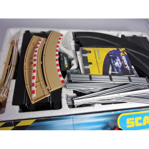 43 - SCALEXTRIC RALLY SPORT SUBARU ADVANCED TRACK SYSTEM PART BOXED PART SET TOGETHER WITH 2 SUBARU CARS ... 