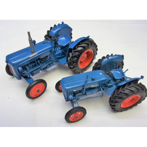 447 - A CENFYN DAVIES FORDSON DEXTA 2WD TRACTOR TOGETHER WITH A SMALLER FORDSON MAJOR BLUE TRACTOR