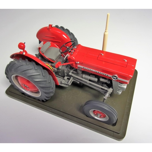 457 - MASSEY FERGUSON 135 1/16 SCALE SERIAL NUMBER 7.063 BY TRACTORS FR FOR G&M FARM MODELS PLINTHED AND I... 