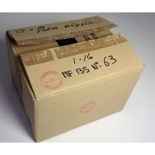 457 - MASSEY FERGUSON 135 1/16 SCALE SERIAL NUMBER 7.063 BY TRACTORS FR FOR G&M FARM MODELS PLINTHED AND I... 