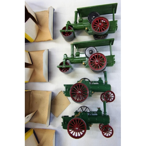 476 - LESNEY MODELS OF YESTERYEAR 2 NUMBER 1 BEING THE TRACTION ENGINE TOGETHER WITH 2 NUMBER 11 THE ROAD ... 