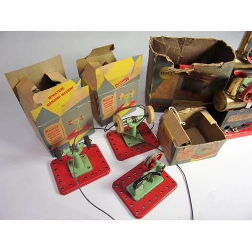 79 - MAMOD BOXED ACCESSORIES, GRINDING MACHINE, & MINIATURE POLISHER, POWER HAMMER, PLUS 2 U/B SMALL STAT... 