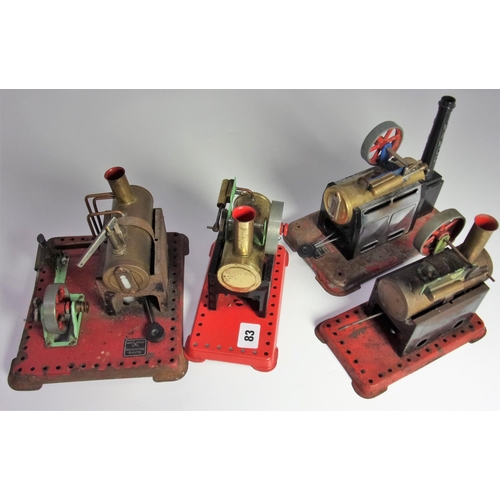 83 - MAMOD, 4 VARIOUS SIZED STATIONARY ENGINES