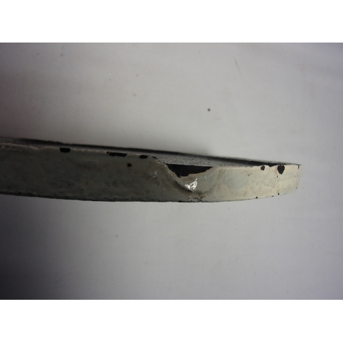 468 - RAILWAY LOCOMOTIVE SHED PLATE 32A NORWICH THORPE. PAINTED FRONT & BACK, SMALL CHIP ON TOP EDGE