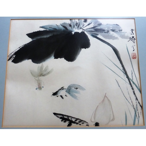 558 - CHINESE WATER COLOURS LABEL WANG XUE TAO (5), each approx. 28 x 23.5 cm