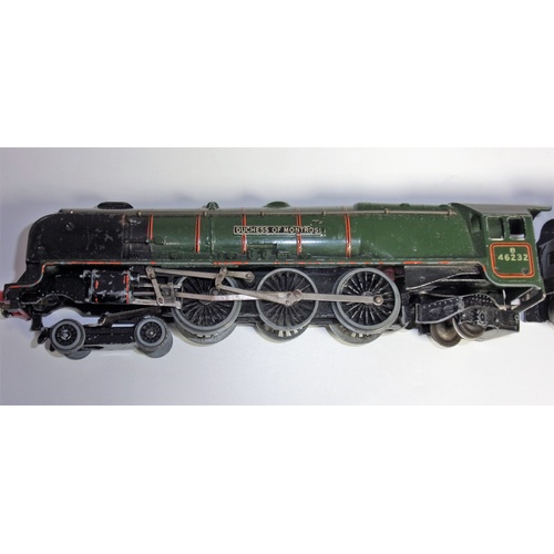 422 - HORNBY DUBLO DUCHESS OF MONTROSE 46232 APPEARS 3 RAIL BUT WITHOUT TRACK PICKUP IDEAL FOR SPARES OR R... 