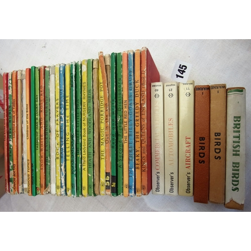 145 - LADYBIRD ABC AND CHILDREN'S BOOKS AN INTERESTING SELECTION OF OLD TITLES APPROX 27 TOGETHER WITH 6 O... 