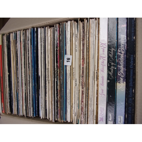 16 - MIXED CLASSICS AND ROCK AND POP LPS APPROX 100 TITLES TOGETHER WITH 17 SINGLES