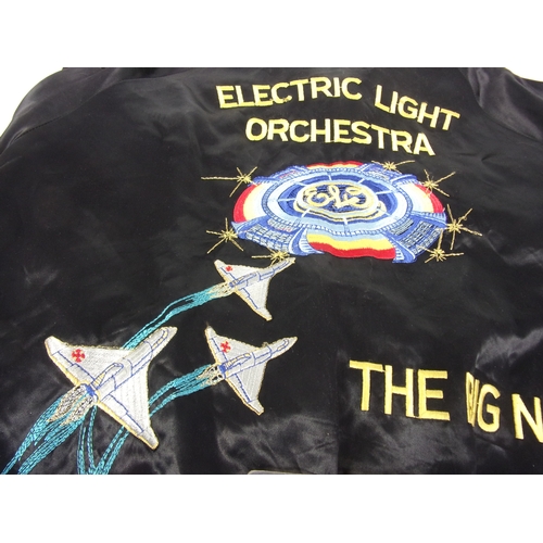 163 - ELO 1978 'THE BIG NIGHT' EMBROIDERED TOUR JACKET AND PASS