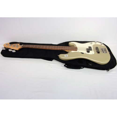 102 - SQUIRE PRECISION ELECTRIC BASS GUITAR A FENDER 20TH ANNIVERSARY MODEL