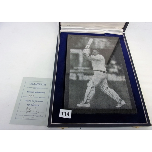 114 - EX DUNCAN FEARNLEY PRIVATE COLLECTION IAN BOTHAM  LIMITED EDITION DEPICTION OF IAN IN ACTION ON GRA... 