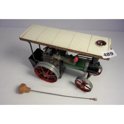 489 - UNBOX MAMOD STEAM TRACTOR A TE1A JUST MISSING DRIVE BELT