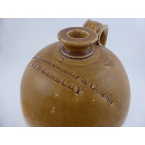 740 - LARGE 'BANASTER VERNON BANASTER AND COSSEUS TEWKESBURY' STONEWARE JAR, approx. 43 cm