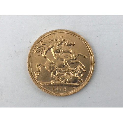 1409 - 1978 GOLD SOVEREIGN