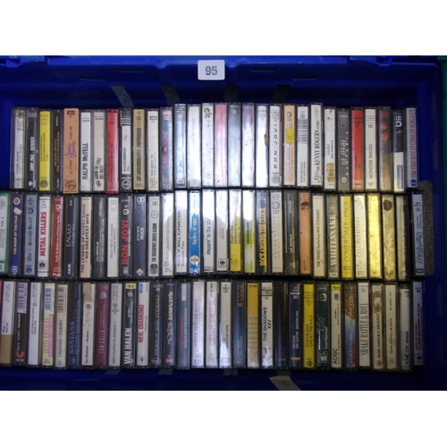 95 - APPROX 180 TAPE CASSETTES 1970S 80S GENRE MUSIC WITH SELECTION OF ARTISTS AND BANDS