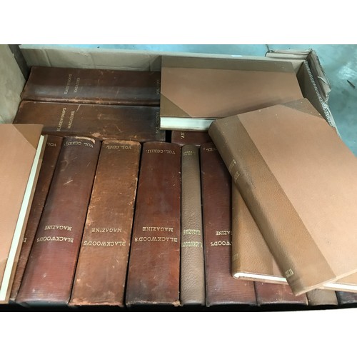 200 - BLACKWOODS MAGAZINES LARGE COLLECTION OF BOUND MAGAZINE BOOKS MANY DATING FROM EARLY 20C PLUS OTHER ... 