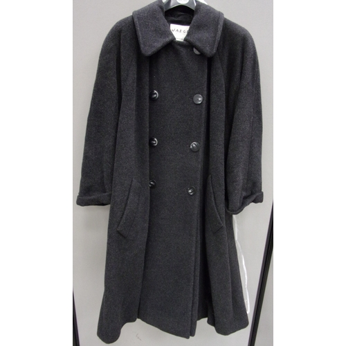 244 - BLACK JAEGER LONG WOOL LADIES  WINTER COAT