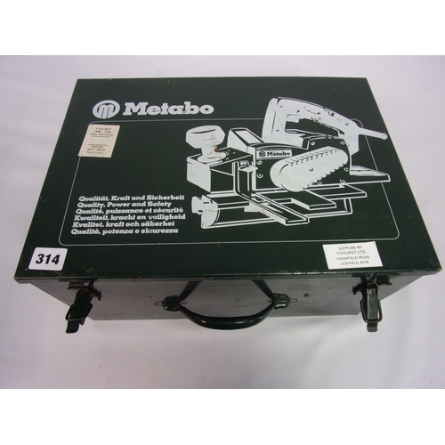 65 - METABO POWER PLANER TOGETHER WITH A METABO ANGLE GRINDER/DISK CUTTER BOTH IN CASES